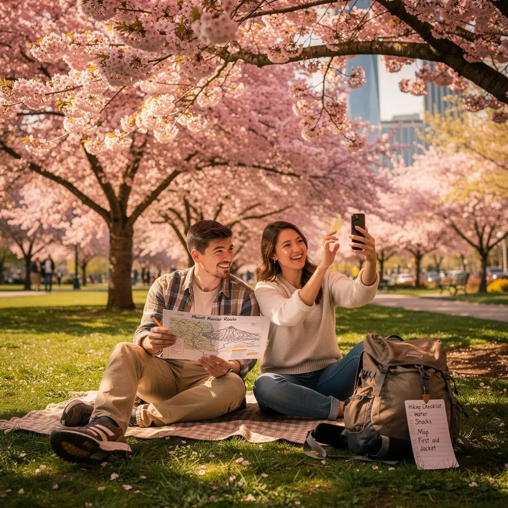 Карта маршрута с отмеченными точками интереса и рекомендациями для путешественников.